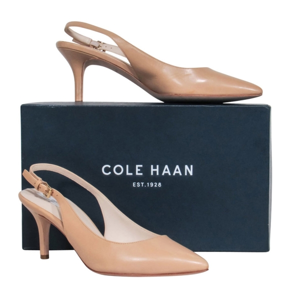 Cole Haan | Shoes | Cole Haan Kitten Heels Sling Back Pumps | Poshmark